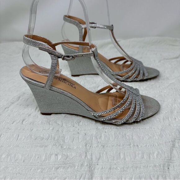 Badgley Mischka Sparkly Wedges- Size 6.5. - Picture 7 of 16